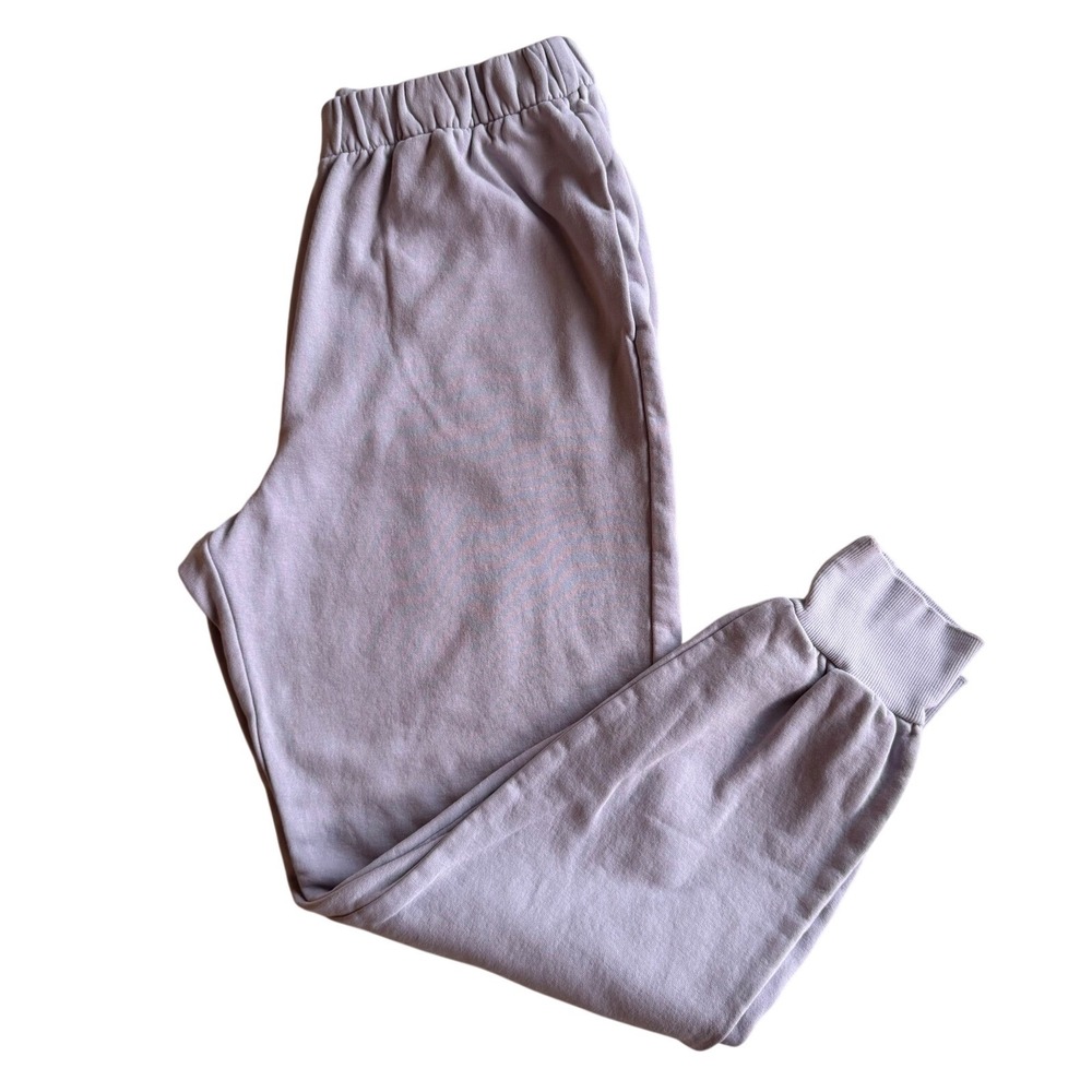 H&M Divided Joggers High Waisted Lavender Purple Sweatpants Clean Girl M